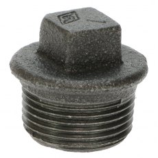 Black Iron Plug - ½” M BSPT