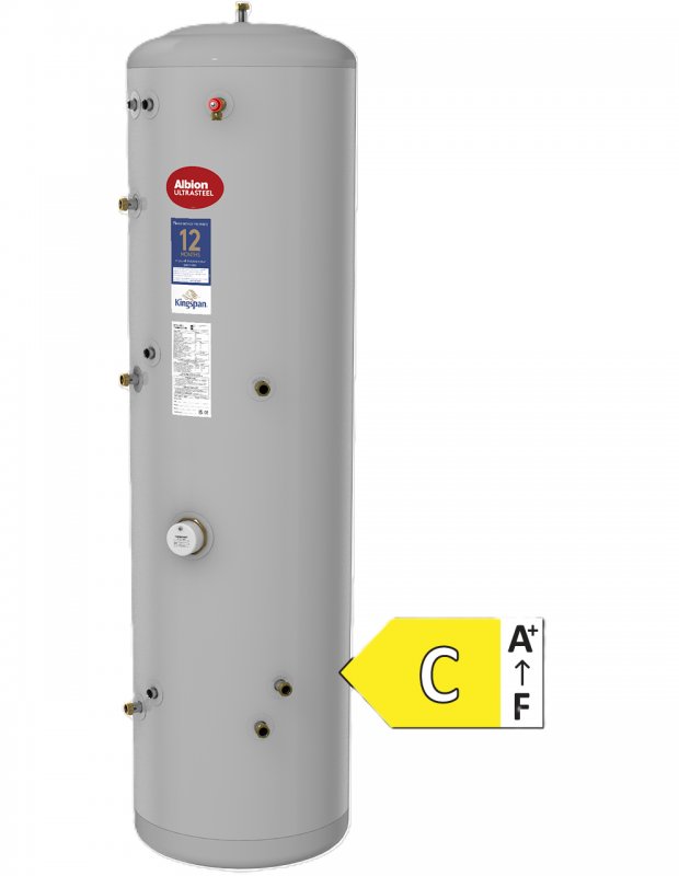 Kingspan Ultrasteel 300 Litre Indirect - Solar Unvented Hot Water Cylinder AUSI300ERP