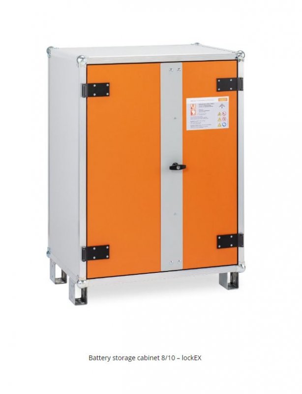 Battery Storage Cabinet 8/10 – lockEX - 11898