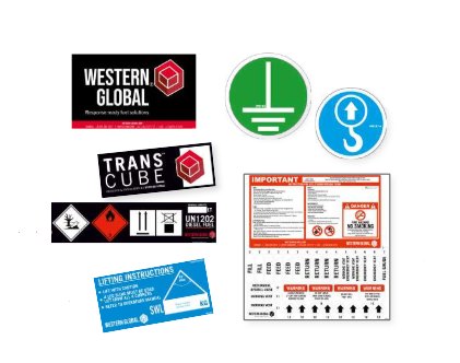 Western Global Western Global Transcube Global Service Pack: Stickers