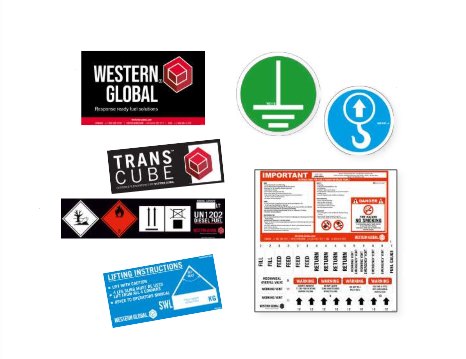 Western Global Western Global Transcube Contract Service Pack: Stickers
