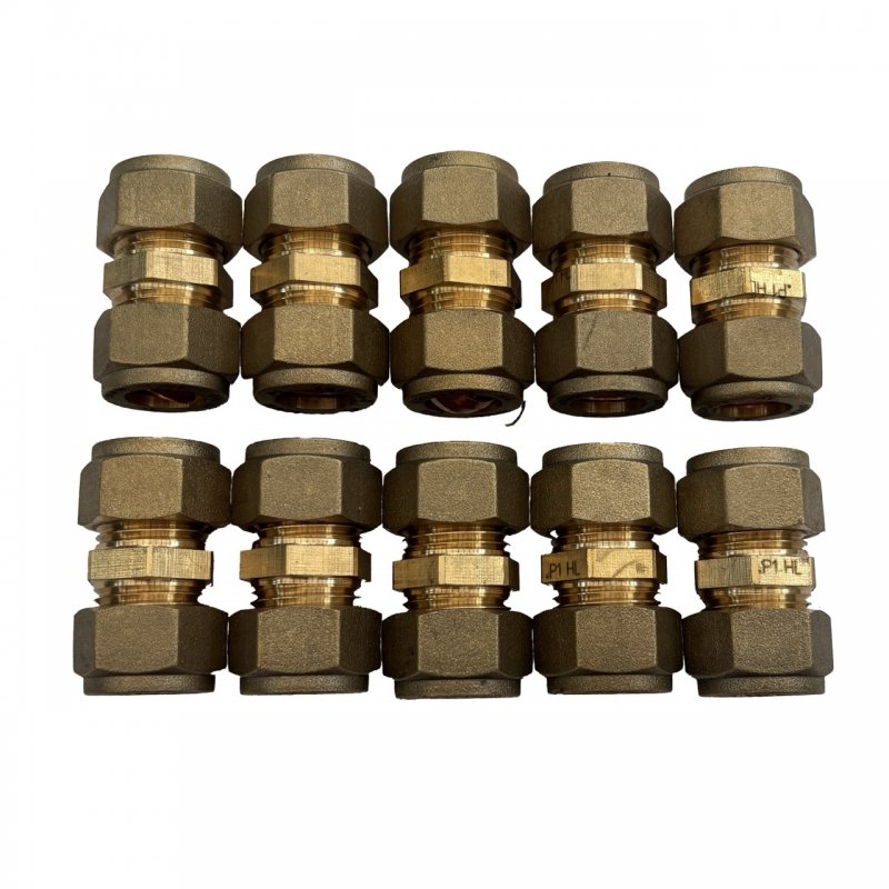 10 x 10mm Straight Compression Coupling