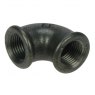 Black Iron Elbow 1" F to F BSPT